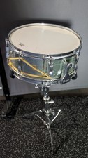 Vintage 1960s Ludwig / WFL Classic Chrome Snare Drum & Stand – Keystone Badge picture