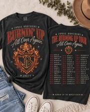 Jonas Brothers Burning Up Tour Shirt, Comfort Colors Tee, The Burning Up Tour Al picture