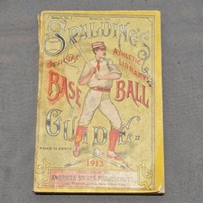 1913 Spalding's Official Baseball Guide Original Rare Antique Baseball Book picture
