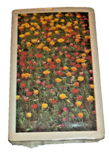 Vintage Arrco Playing Cards Deck Tulip Flower Field Floral Garden Chicago USA picture