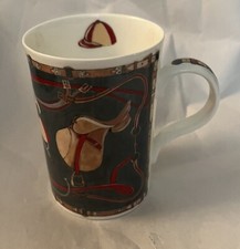 WREN FINE BONE  CHINA  .... HORSE RIDERS MUG - SUPER CONDITION  picture