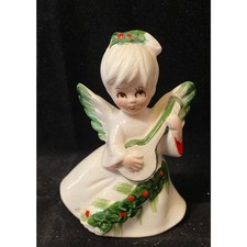 Vintage Lefton Angel Playing Mandolin picture