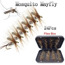 24Pcs/Box Fly Fishing Lure Nymph Dry Flies Bionic Bait Fly Trout Fishing Lures picture