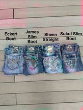 4 Pair Rock Revival Mens Jeans Size 32 picture