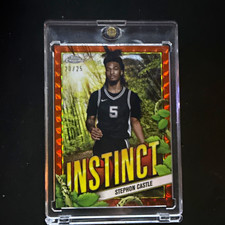 Topps 2024-25 Topps Chrome Stephon Castle Spurs Instinct Insert #INS-28 /25 picture