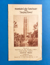 Vintage 1938 Bok Singing Tower Program Florida Ephemera picture