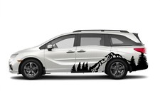 Mountains trees decal sticker graphic kit for Honda Odyssey RL6 2020 2021 vinyl picture