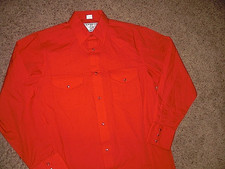 CRAZY COWBOY red PEARL SNAP BUTTON Western long sleeve shirt MT Tall BRAND NEW picture
