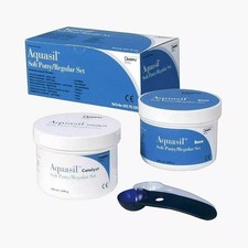 Dentsply Aquasil Soft Putty Regular Set 450 ml Catalyst 450 ml Base Long Exp picture