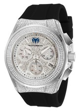 TechnoMarine Unisex TM-118107 Cruise Pave Silver 45mm Swiss Mvmt and 781 Stones picture