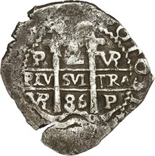 BOLIVIA, Potosí, cob 2 reales, 1686 VR, ex-Ugaz. picture