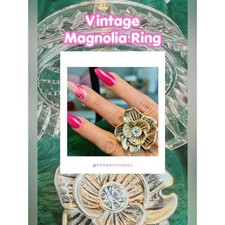 💍 Vintage Magnolia Ring・OS picture