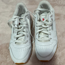 Reebok Men’s White Low Top Lace-Up Solid Athletic Sneaker Casual Activewear picture