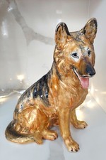 Antique 1960's German Shepherd Dog Statue 11