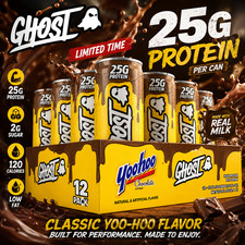 GHOST LIMITED TIME YOO-HOO CHOCOLATE PROTEIN DRINK 12 PACK x 11 OZ SAMEDAYSHIP picture