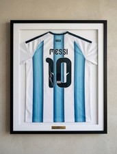 Lionel “Leo” Messi jersey Argentina hand signed with ICONS COA. NO FRAME INCL** picture