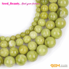 AAA Natural Round Green Opal Gemstone Charm Loose Beads Jewelry Making 15