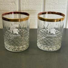 Vintage Michigan State Spartans Whiskey Bourbon Rocks Glass x2 EUC 🔥 RARE picture