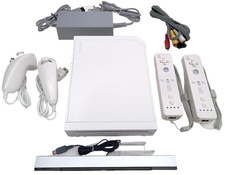 Nintendo Wii Console Bundle GameCube Compatible Pick 1-4 Controllers Tested USA picture
