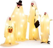 Moccha 4 PCS Halloween Lighted Family Ghost - Spirit Halloween Animatronics with picture
