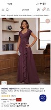 Beautiful Burgundy Dress Mother of the Bride picture