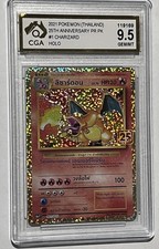 2021 Pokemon Thai Charizard-Holo PCP 25th Anniversary CGA 9.5 #001 picture