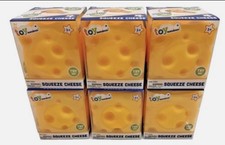 NEW Toymendous Squeeze Cheese Heavy Squeeze Toy Yellow Ages 3+ VIRAL  Lot Of 6 picture