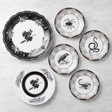  Williams Sonoma Spooky Soirée 12-Piece Dinnerware Set Halloween New picture