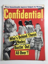 CONFIDENTIAL Magazine January 1966 Gossip Celebrities Crime Scandal picture