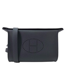 HERMES Videpoches Epsom Calfskin Leather Crossbody Bag Black picture