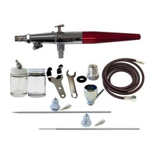 VLS-3AS Paasche Double Action Siphon Feed Airbrush Set with all Three Heads picture