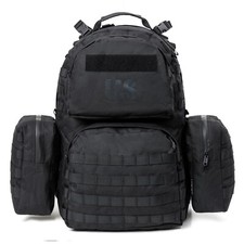 MOLLE Medium Rucksack Black Tactical 50L Internal Frame Pack w/ Pouches & Belt picture