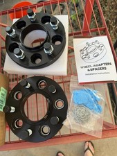 BDFHYK 20mm 5x120 Hubcentric Wheel Spacers M14x1.5 72.56mm Set of 2 Black picture