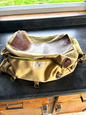 Vintage Orvis Fly Fishing Canvas Leather Shoulder Tackle Bag picture
