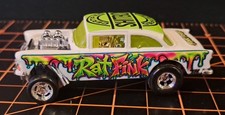 Water Slide Decals FOR HOT WHEELS '55 Chevy Bel Air Gasser Rat Fink Paint Drip picture