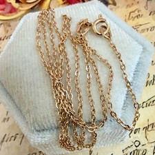 Delightful Delicate 14k 585 Rose Gold East European Chain - 18