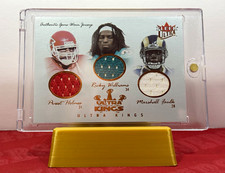2004 Fleer Ultra Three Kings Holmes, Williams, Faulk GAME WORN / 33 picture