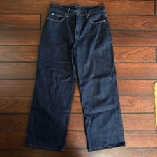 Women's Uniqlo Wide Dark Wash Jeans 26