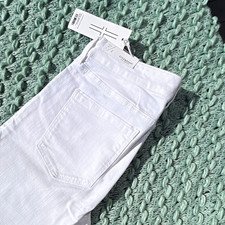 Liverpool Los Angeles The Crop Women's Slim Cropped Jeans Size 4 White Mid Rise picture