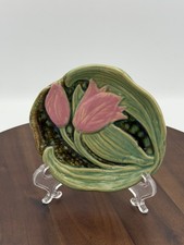 Rosemeade Pottery Pink Double Tulip Spoon Rest North Dakota~Very Unique Colorway picture