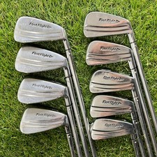 First Flight Ft Iron Set 2-PW Vintage Muscle Back Blades Pinned Shaft Right picture