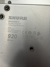 Shure MXA920W-S Microflex Advance Ceiling Array Microphone White Dante - Used picture