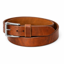 Men’s Full Grain Harness Leather Belt – 13‑14 oz Heavy Duty Work Belt USA Made picture