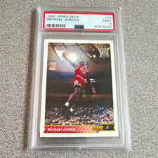 Upper Deck 1992 Michael Jordan Chicago Bulls #23 PSA 9 Mint Sports Card picture
