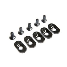 Losi EngineMntInsert&Screws BLK 18.5T5 5ive T 2.0 LOS252100 Gas Car/Truck picture