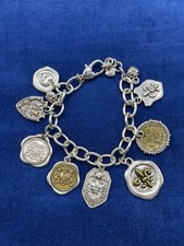 BRIGHTON HONOR ABOVE ALL TRUTH LIBERTY JUSTICE CHIVALRY VALOR SILVR BRACELET picture