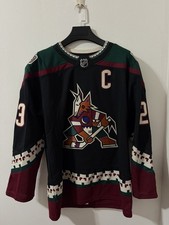 Adidas Phoenix Coyotes Size 46 Kachina Black Primegreen Hockey Jersey picture