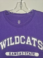 Kansas State University Older Style Large Mens Purple Graphic Logo Tee NCAA picture