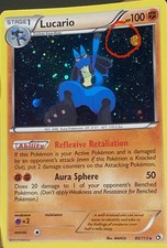 HD GALAXY SWIRL 🌀 Lucario 80/113 Legendary Treasures Promo Cosmos Holo ✨🌀✨ picture