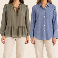 LOFT Women’s Tops Size Large Lot of 2 Pre-Owned Good Condition picture
